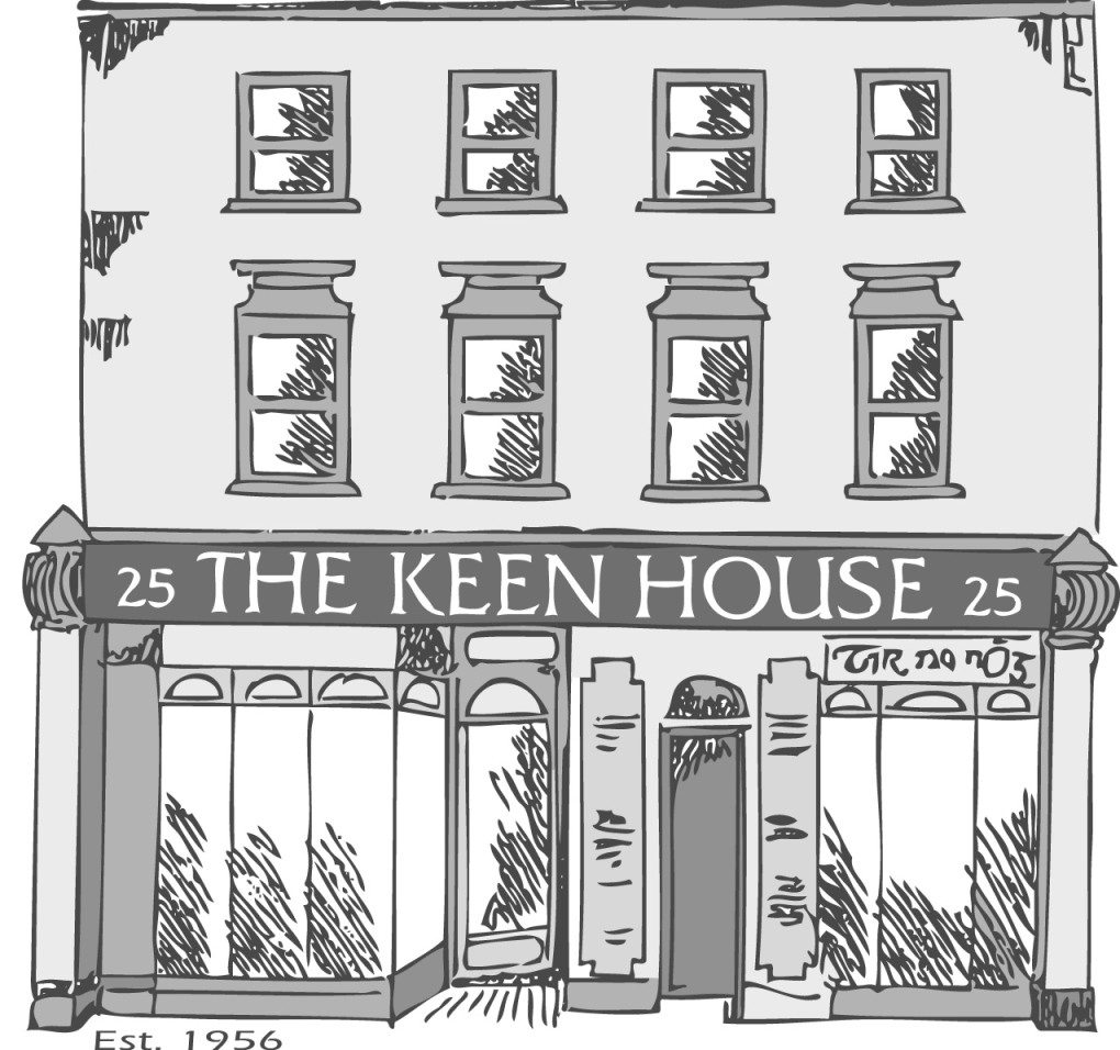 keen house text and shop front sketch Converted